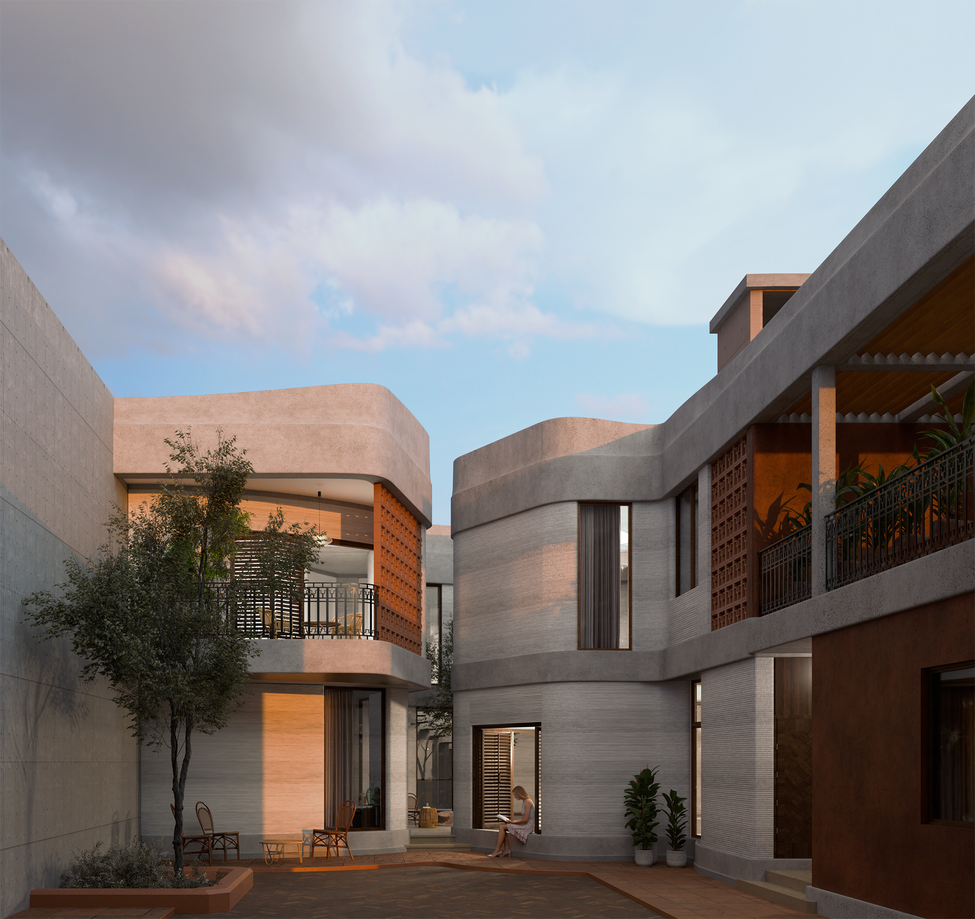 Courtyard exterior view