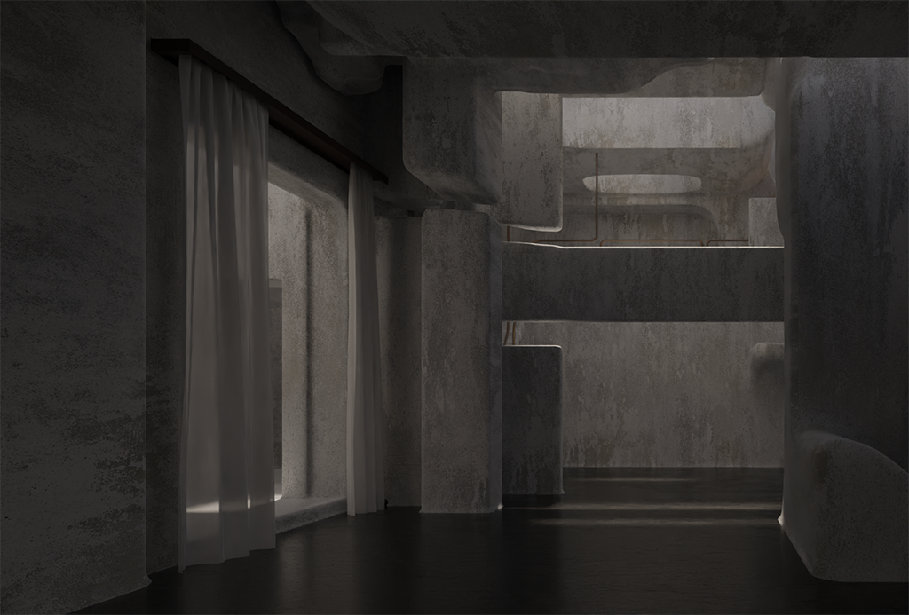 Dark interior