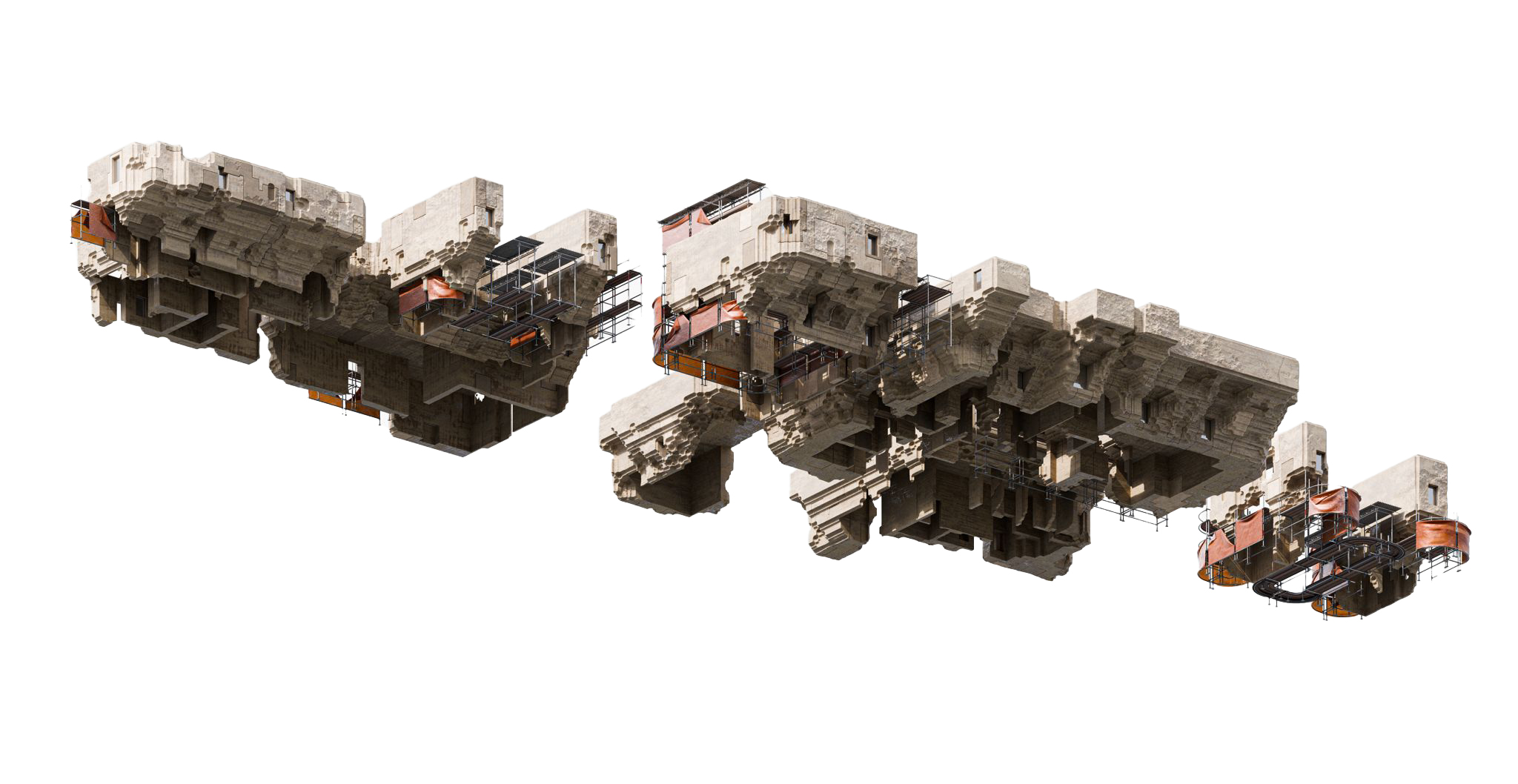 Exploded axonometric