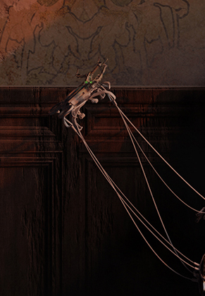 Detail — the drone scavenger
